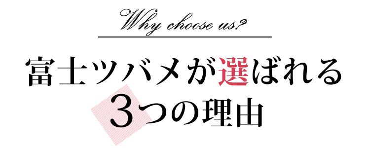 富士ツバメが選ばれる理由